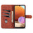 AZNS PU Leather Wallet Stand Phone Cover Shell for Samsung Galaxy A32 4G (EU Version) - Black - 5