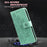 Imprint Flowers Pattern PU Leather Wallet Phone Case with Lanyard for Samsung Galaxy S21 5G/4G - Green - 7