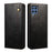 Leisure Style Waxy Crazy Horse Texture Protective Leather Case Cover for Samsung Galaxy M32 (Global Version) - Black - 1