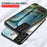 Scratch-Resistant Marble Pattern Luxury Hard Tempered Glass Back Cover Phone Case for Samsung Galaxy S21 FE - Flying Pigeon Marble - 4