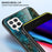 Tempered Glass Marble Pattern Shockproof Hybrid Protective Phone Hard PC Soft TPU Cover for Samsung Galaxy A22 4G (EU Version) - Black Marble - 3