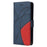 For Samsung Galaxy A22 5G (EU Version) Leather Case Wallet Stand Color Splicing Phone Cover - Blue - 4