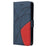 For Samsung Galaxy A42 5G Leather Case Wallet Stand Color Splicing Phone Cover - Blue - 4