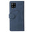 For Samsung Galaxy A42 5G Leather Case Wallet Stand Color Splicing Phone Cover - Blue - 5