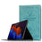 Deer Pattern PC Stand Folio PU Leather Hard Cover Case for Samsung Galaxy Tab S10+ / S9+ - Blue - 1