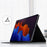 Deer Pattern PC Stand Folio PU Leather Hard Cover Case for Samsung Galaxy Tab S10+ / S9+ - Blue - 3