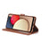 LC.IMEEKE Wallet Design Leather Phone Stand Case Protector for Samsung Galaxy A03s (166.5mm) - Coffee - 4