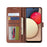 LC.IMEEKE Wallet Design Leather Phone Stand Case Protector for Samsung Galaxy A03s (166.5mm) - Coffee - 6