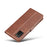 LC.IMEEKE Wallet Design Leather Phone Stand Case Protector for Samsung Galaxy A03s (166.5mm) - Coffee - 7