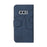 For Samsung Galaxy S10e Leather Case Wallet Stand Color Splicing Phone Cover - Blue - 3