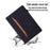Front Pocket Leather Wallet Stand Tablet Cover for Samsung Galaxy Tab A7 10.4 (2020) / (2022) - Black - 2