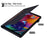 Front Pocket Leather Wallet Stand Tablet Cover for Samsung Galaxy Tab A7 10.4 (2020) / (2022) - Black - 3