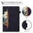 Front Pocket Leather Wallet Stand Tablet Cover for Samsung Galaxy Tab A7 10.4 (2020) / (2022) - Black - 4