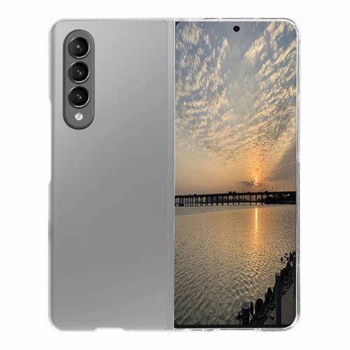 Transparent Hard PC Phone Protective Cover Case with Easy Access to All Ports for Samsung Galaxy Z Fold3 5G - 1