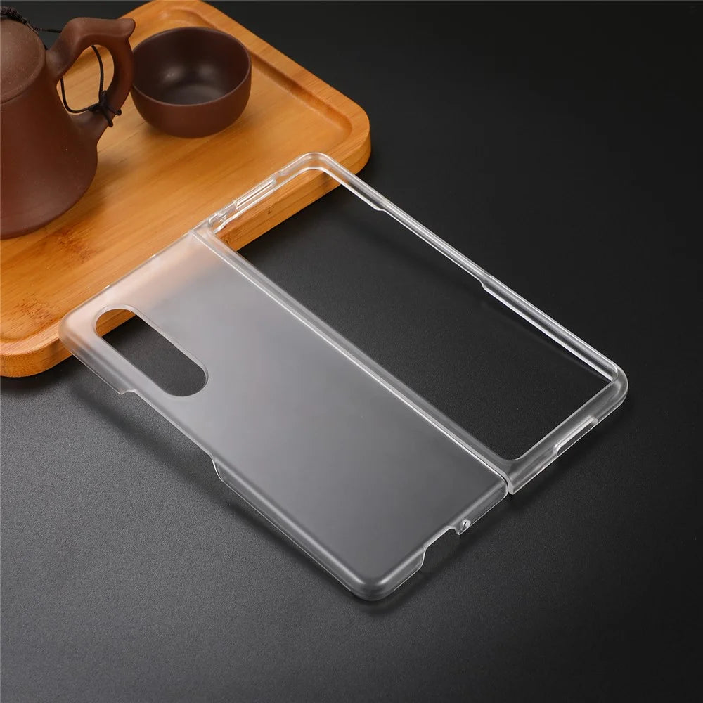 Transparent Hard PC Phone Protective Cover Case with Easy Access to All Ports for Samsung Galaxy Z Fold3 5G - 5