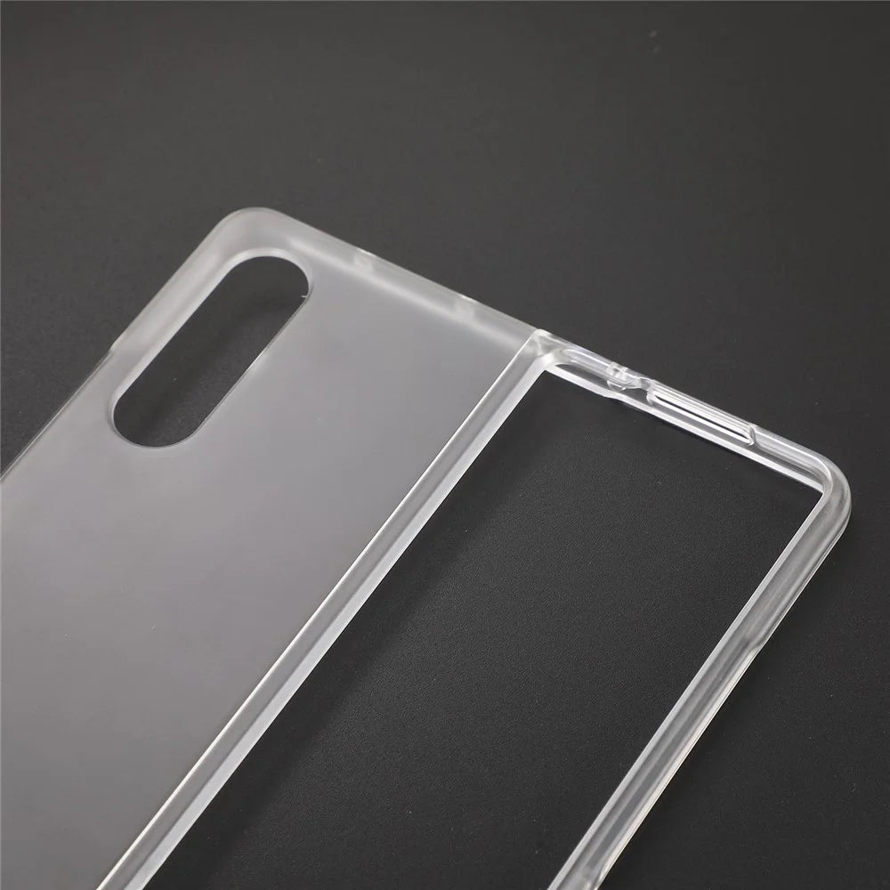 Transparent Hard PC Phone Protective Cover Case with Easy Access to All Ports for Samsung Galaxy Z Fold3 5G - 7