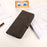 KHAZNEH Drop-proof PU Leather Phone Wallet Cover Case with Stand for Samsung Galaxy M32 (Global Version) - Brown - 6