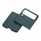 Shockproof Genuine Leather Coated PC Protective Case Combo Shell Case for Samsung Galaxy Z Flip 3 - Green - 2