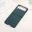 Shockproof Genuine Leather Coated PC Protective Case Combo Shell Case for Samsung Galaxy Z Flip 3 - Green - 3