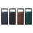 Shockproof Genuine Leather Coated PC Protective Case Combo Shell Case for Samsung Galaxy Z Flip 3 - Green - 4