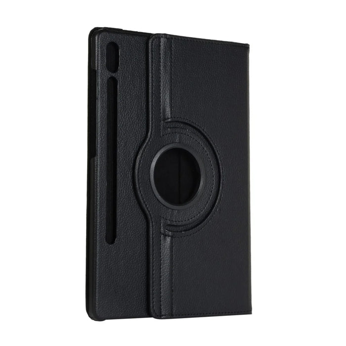 360 Rotating Stand PU Leather Tablet Case for Samsung Galaxy Tab S10+ / S9+  / S8+ / S7+ / S7 FE - Black - 3