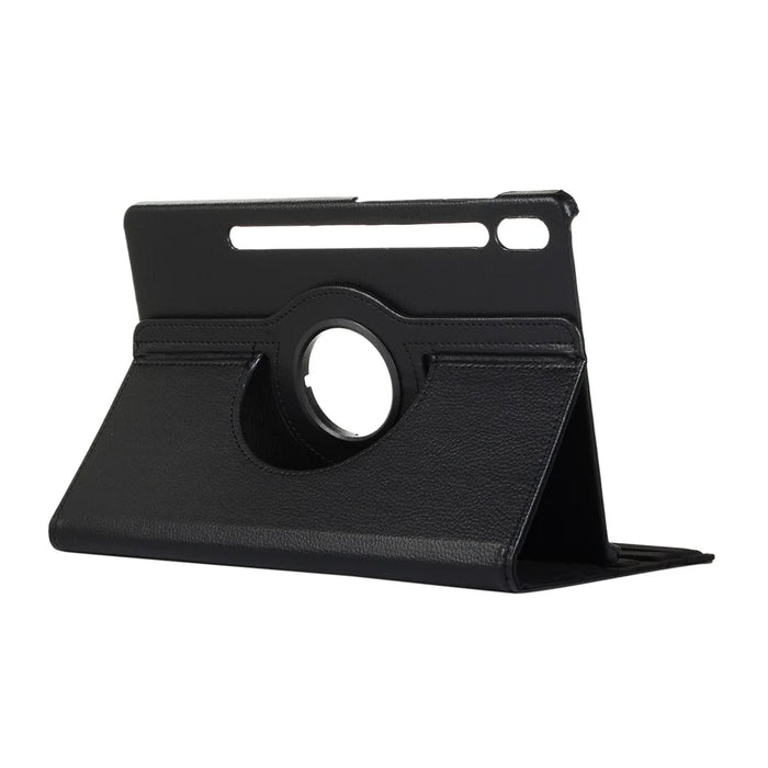 360 Rotating Stand PU Leather Tablet Case for Samsung Galaxy Tab S10+ / S9+  / S8+ / S7+ / S7 FE - Black - 4