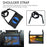 Honeycomb Texture Tablet Cover Case with KickStand and Shoulder Strap for Samsung Galaxy Tab A7 Lite 8.7-inch - Black/Blue - 5