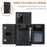 DG.MING M2 Series Magnetic Tri-fold Wallet Kickstand Leather Case for Samsung Galaxy Note20 Ultra/Note20 Ultra 5G - Black - 7