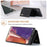 DG.MING M1 Series Kickstand Design Drop-resistant Phone Case with Detachable Magnetic Wallet for Samsung Galaxy Note20 4G/5G - Black - 2