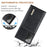 DG.MING M1 Series Kickstand Design Drop-resistant Phone Case with Detachable Magnetic Wallet for Samsung Galaxy Note20 4G/5G - Black - 4