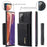 DG.MING M1 Series Kickstand Design Drop-resistant Phone Case with Detachable Magnetic Wallet for Samsung Galaxy Note20 4G/5G - Black - 6