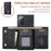 DG.MING M1 Series Kickstand Design Drop-resistant Phone Case with Detachable Magnetic Wallet for Samsung Galaxy Note20 4G/5G - Black - 7