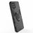 Scratch-proof Hard PC + Soft TPU Hybrid Phone Case Cover with Ring Holder Kickstand for Samsung Galaxy M32 (Global Version) - Black - 6