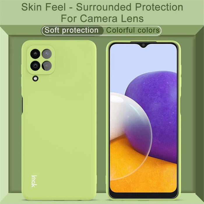 IMAK UC-2 Series Anti-Scratch Flexible TPU Phone Protective Cover Case for Samsung Galaxy A22 4G (EU Version) - Blue - 3