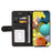 For Samsung Galaxy A51 4G SM-A515 Leather Case Wallet Stand Color Splicing Phone Cover - Black - 4