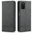 AZNS Shockproof Wallet Design PU Leather Folio Flip Phone Case Cover for Samsung Galaxy A03s (166.5mm) - Black - 1
