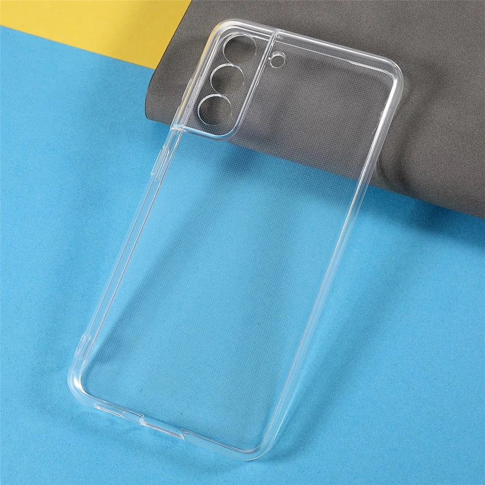 Clear Shockproof Anti-Watermark 2mm Thick TPU Cover for Samsung Galaxy S21 FE - 3