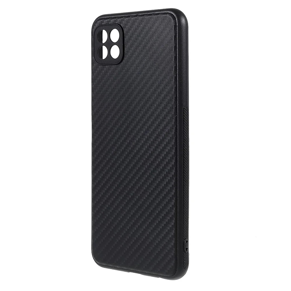 Carbon Fiber Texture TPU Back Case for Samsung Galaxy A22 5G (EU Version) - 2