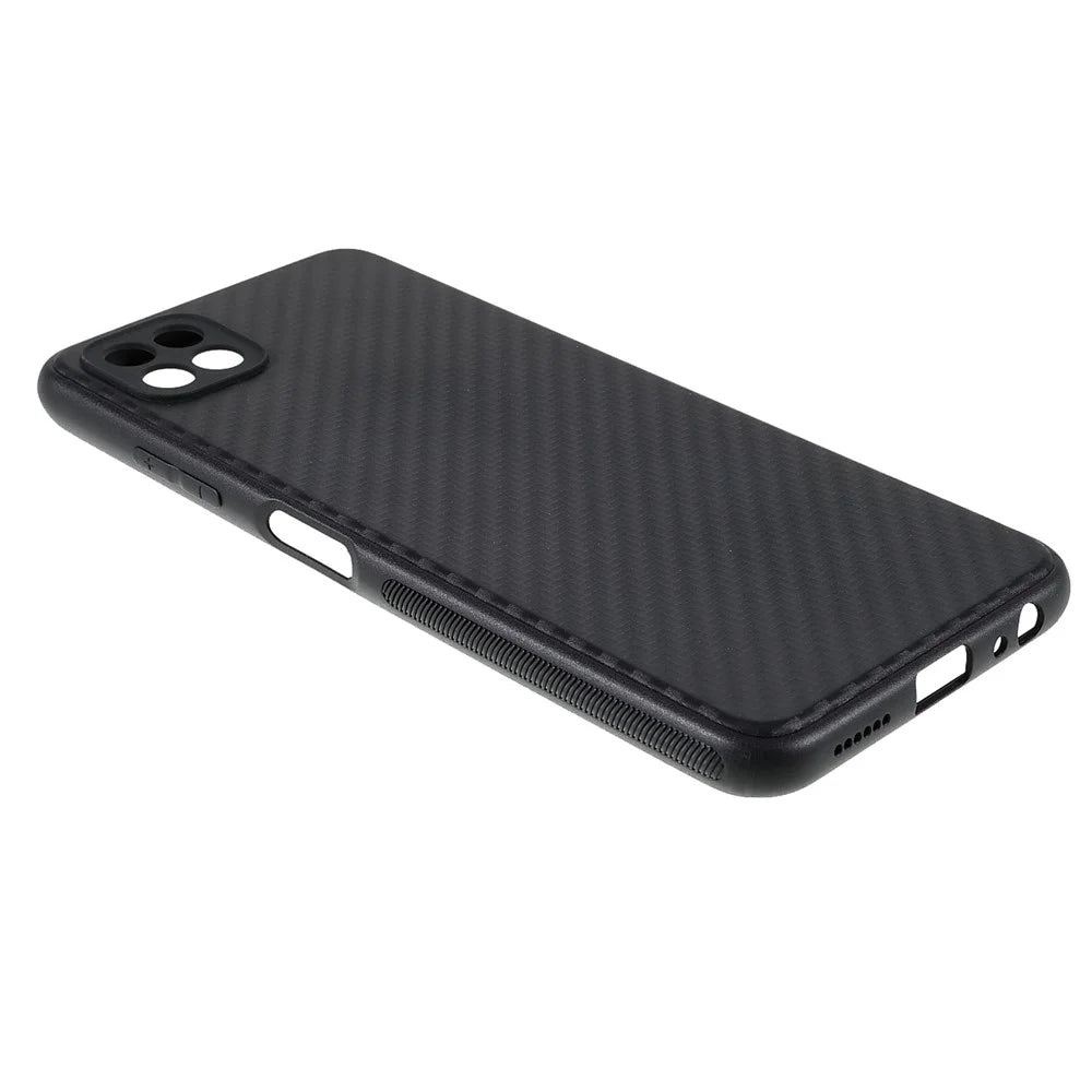 Carbon Fiber Texture TPU Back Case for Samsung Galaxy A22 5G (EU Version) - 4
