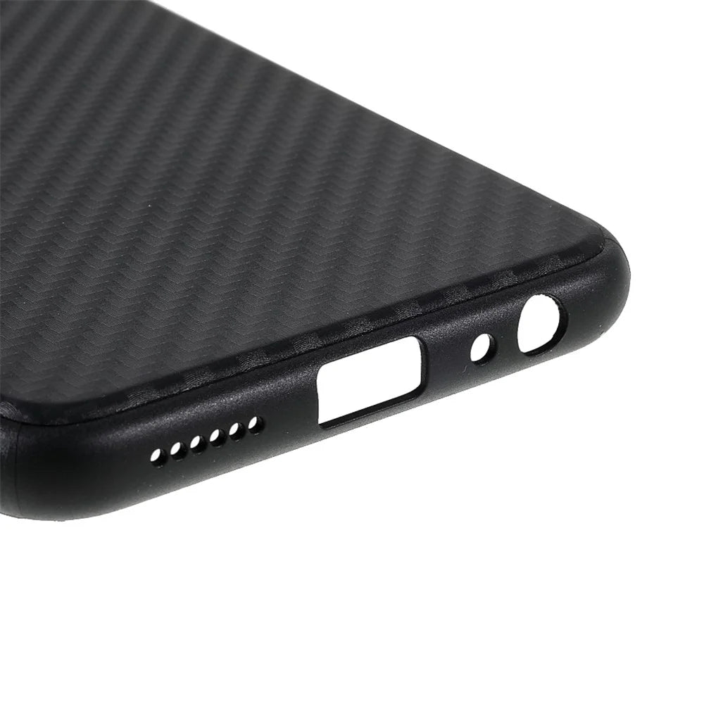 Carbon Fiber Texture TPU Back Case for Samsung Galaxy A22 5G (EU Version) - 5