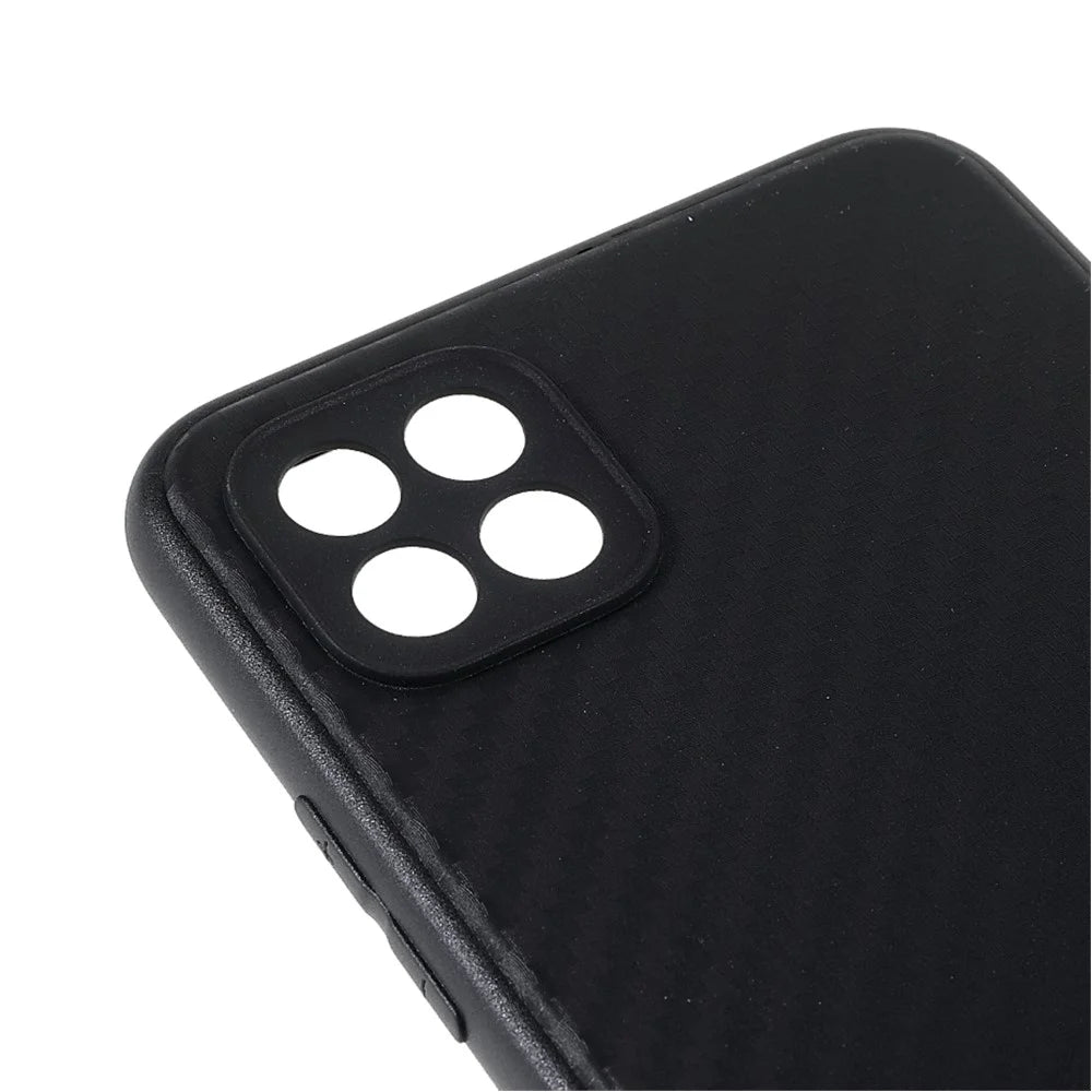 Carbon Fiber Texture TPU Back Case for Samsung Galaxy A22 5G (EU Version) - 6