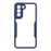 PET Screen Protector + Acrylic Back Panel + TPU Frame Phone Cover for Samsung Galaxy S21 FE - Blue - 1