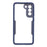 PET Screen Protector + Acrylic Back Panel + TPU Frame Phone Cover for Samsung Galaxy S21 FE - Blue - 2
