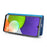DG.MING Detachable 2-in-1 Split Leather Wallet Cover TPU Phone Case for Samsung Galaxy A22 4G (EU Version) - Blue - 4