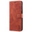 AZNS Wallet Stand Leather Phone Case for Samsung Galaxy A22 4G (EU Version) - Brown - 2