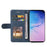 For Samsung Galaxy S10 Leather Case Wallet Stand Color Splicing Phone Cover - Blue - 4