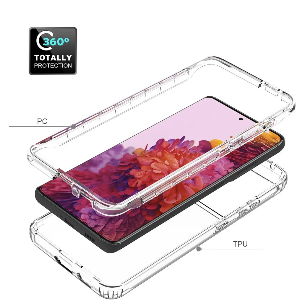 Detachable 2-in-1 Scratch-proof Transparent Gradient Color Clear TPU + PC Shell for Samsung Galaxy S21 Ultra 5G - Transparent - 4