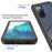Full Coverage Hybrid Protective Case with Ultra Clear PET Screen Protector for Samsung Galaxy S20 FE 2022/S20 FE 4G/S20 FE 5G/S20 Lite - Black - 5