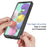 Full Coverage Shock-Absorbed Hybrid Phone Protective Case with PET Screen Protector for Samsung Galaxy A51 4G SM-A515 - Black - 2