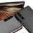 Sea Sand Textured Phone Case for Samsung Galaxy Z Fold3 5G, PU Leather Coated Hard PC Thin Durable Protective Cover - Black - 5